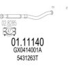 MTS 01.11140 Exhaust Pipe